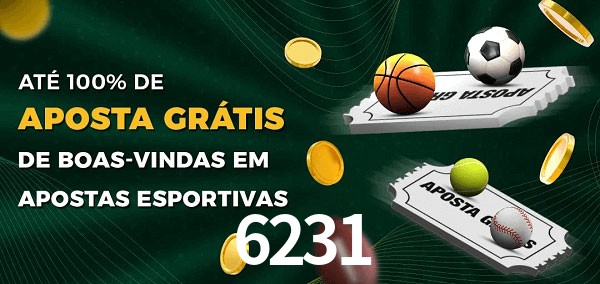 6231 Ate 100% de Aposta Gratis
